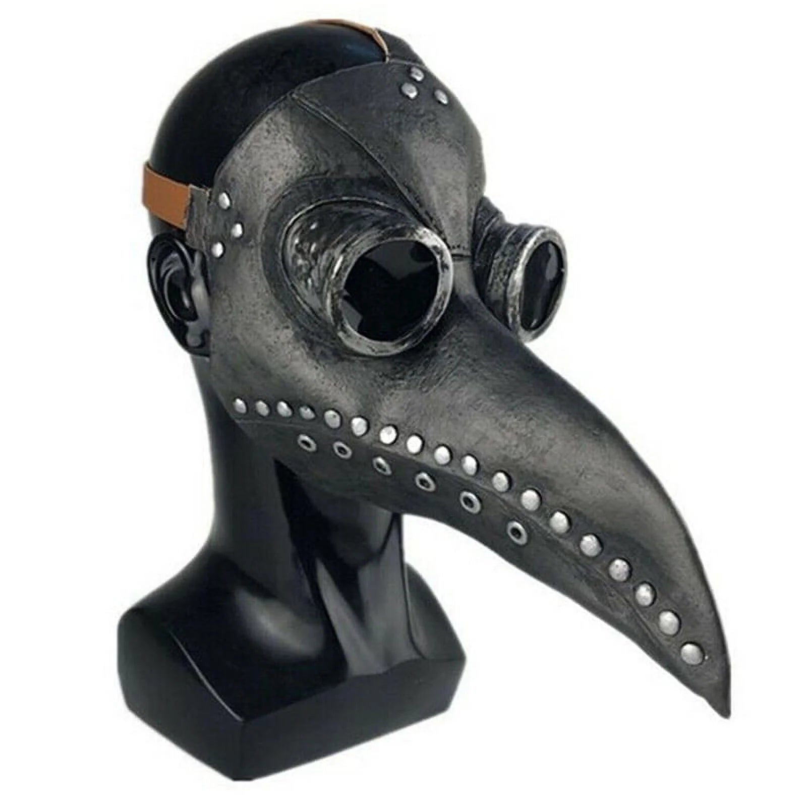 Plague Doctor Costume Bird Long Nose Beak PU Leather Steampunk Beak Party Costume Props Supplies